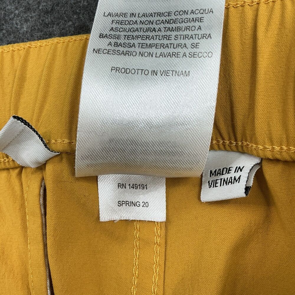 Topo Designs River Shorts Mens L Yellow Nylon Belted Stretch Hiking Fishing UPF - Picture 6 of 9